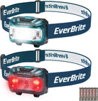 Everbrite Headlamp, 5 Pack Kids Headlamp with Red Light and Memory Function, Head Lamp for Adults and Kids with 5 Modes, Bright Headlamps for Camping, Running, Batteries Included