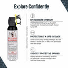 Frontiersman 9.2 Fl Oz. Bear Spray, Maximum Strength 2.0% Major Capsaicinoids, Powerful 35 Ft. Range Bear Deterrent and Bear Horn with Locking Top