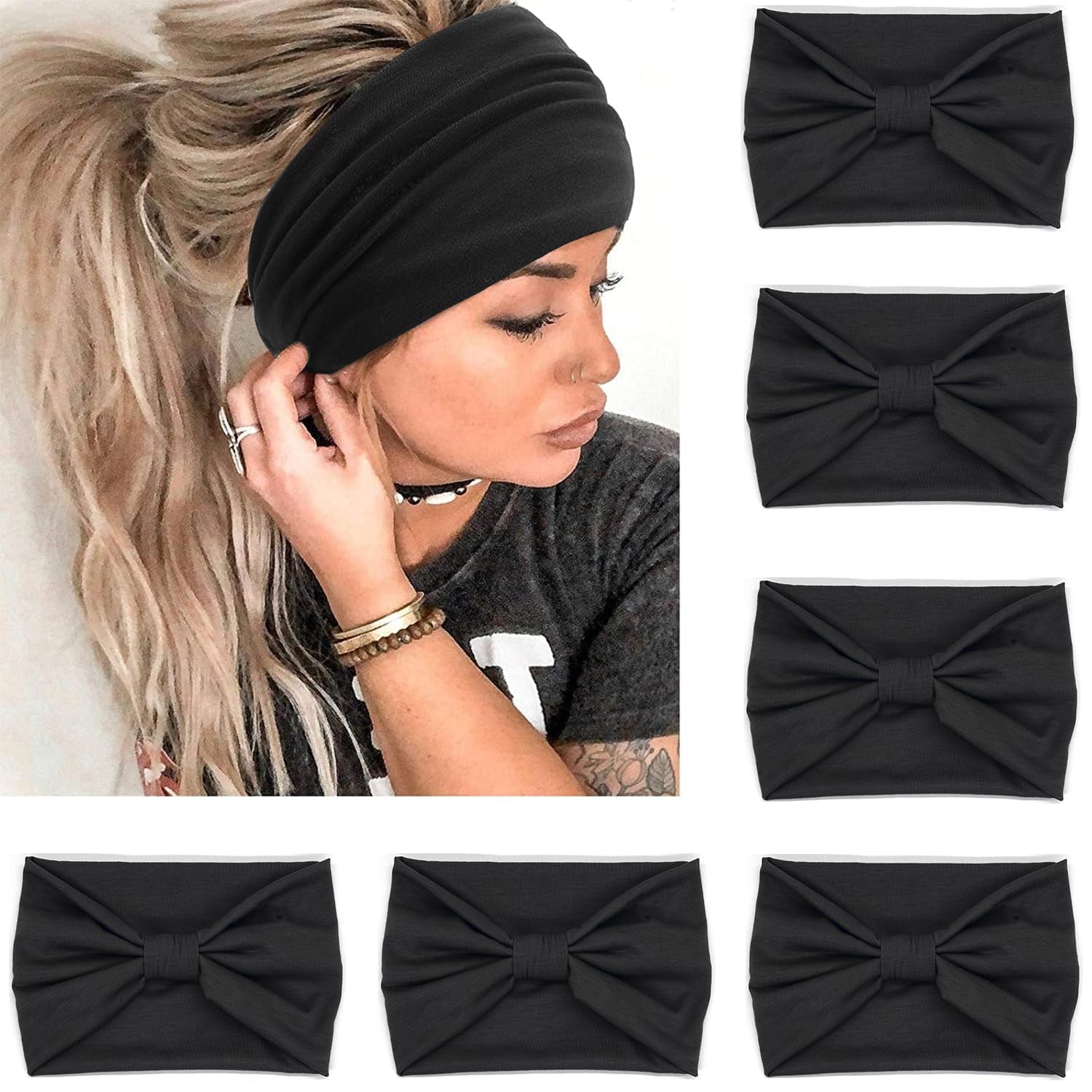 Funky Twist Troupe: Set of 6 Stylish Headbands for Your Next Hair Adventure