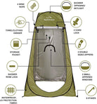 Privacy Tent - Pop up Shower Changing Toilet Tent Portable Camping Privacy Shelters Room 6.2 FT Tall with Carrying Bag for Outdoors Indoors