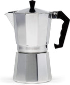 Primula Classic Stovetop Espresso and Coffee Maker, Moka Pot for Italian and Cuban Café Brewing, Greca Coffee Maker, Cafeteras, 6 Espresso Cups, Silver