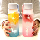 560Ml Water Bottle Leak Proof for Girl Biking Travel Portable Water Bottles Plastic Creative Animal Drinking Cup