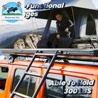 Rooftop Tent Hard Shell Roof Top Tent Hardshell Suitable for Jeep SUV Truck Van，Camping Car Roof Tent for 2-3 Person