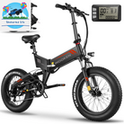 Wooken 20'' Fat Tire Electric Bike: 500W Motor, Foldable, Dual Shock & Long Range