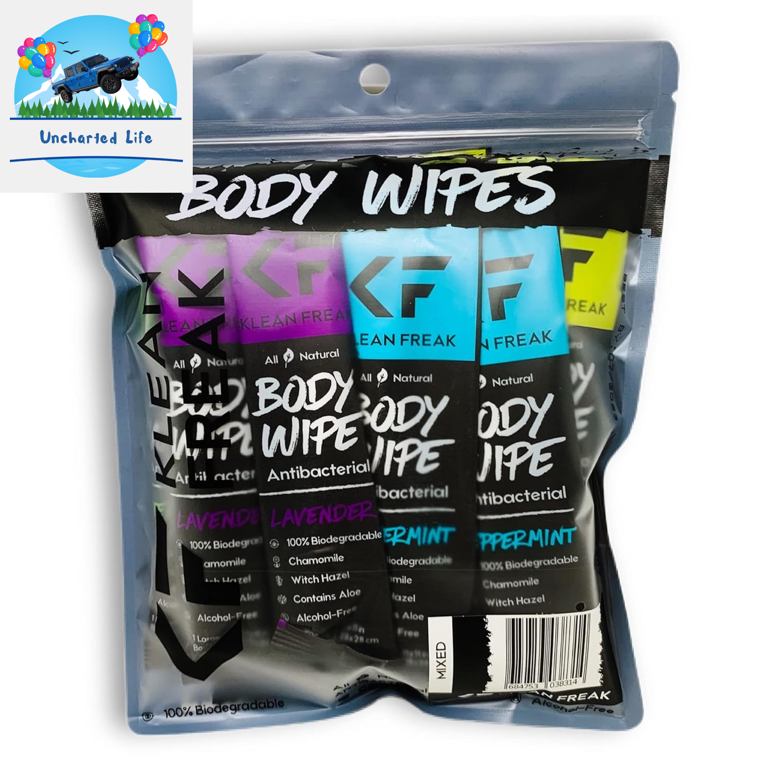 Large Body Wipes - 120 Count Jug for Effective Sweat and Odor Elimination, Ideal for Travel