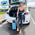 Portable Pressurized Shower - Bliss Out 2.1G - Manual Pump System - Insulated Cover for Hot/Cold Water - Perfect as a Camp, Surf, Beach, Dog and Outdoor Shower - No Power Needed