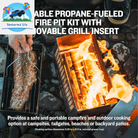 Firecan Deluxe Portable Propane Fire Pit and Grill