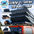 Rooftop Tent Hard Shell Roof Top Tent Hardshell Suitable for Jeep SUV Truck Van，Camping Car Roof Tent for 2-3 Person