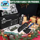Hatchet and Machete Knife Set with Sheath, One-Piece Axe & Hunting Knives with Paracord Handle, Zoomable Flashlight, Many Other Tools, Ideal Gift for Men Who Likes Hunting Outdoor Adventure