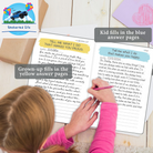 Just between You and Me Kid Journal - a Back & Forth Journal for Grown-Up & Kid / Parent & Child to Strengthen Bond, Build Communication, and Share Memories, Interactive Writing Prompts for Kids & Adults, Gift for Girls Boys, 7"X10"-Light Purple