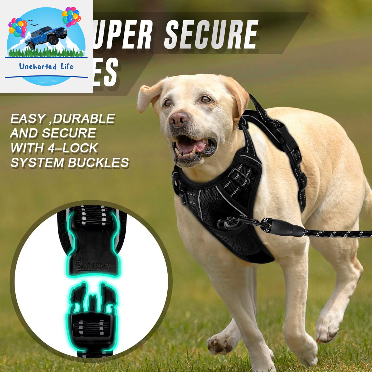 BARKBAY No-Pull Dog Harness – Adjustable, Reflective & Durable