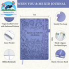 Just between You and Me Kid Journal - a Back & Forth Journal for Grown-Up & Kid / Parent & Child to Strengthen Bond, Build Communication, and Share Memories, Interactive Writing Prompts for Kids & Adults, Gift for Girls Boys, 7"X10"-Light Purple