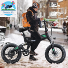 Wooken 20'' Fat Tire Electric Bike: 500W Motor, Foldable, Dual Shock & Long Range