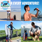 Sun Ninja Portable Shower: High-Pressure, 8L, Multi-Spray Settings for Outdoor Adventures