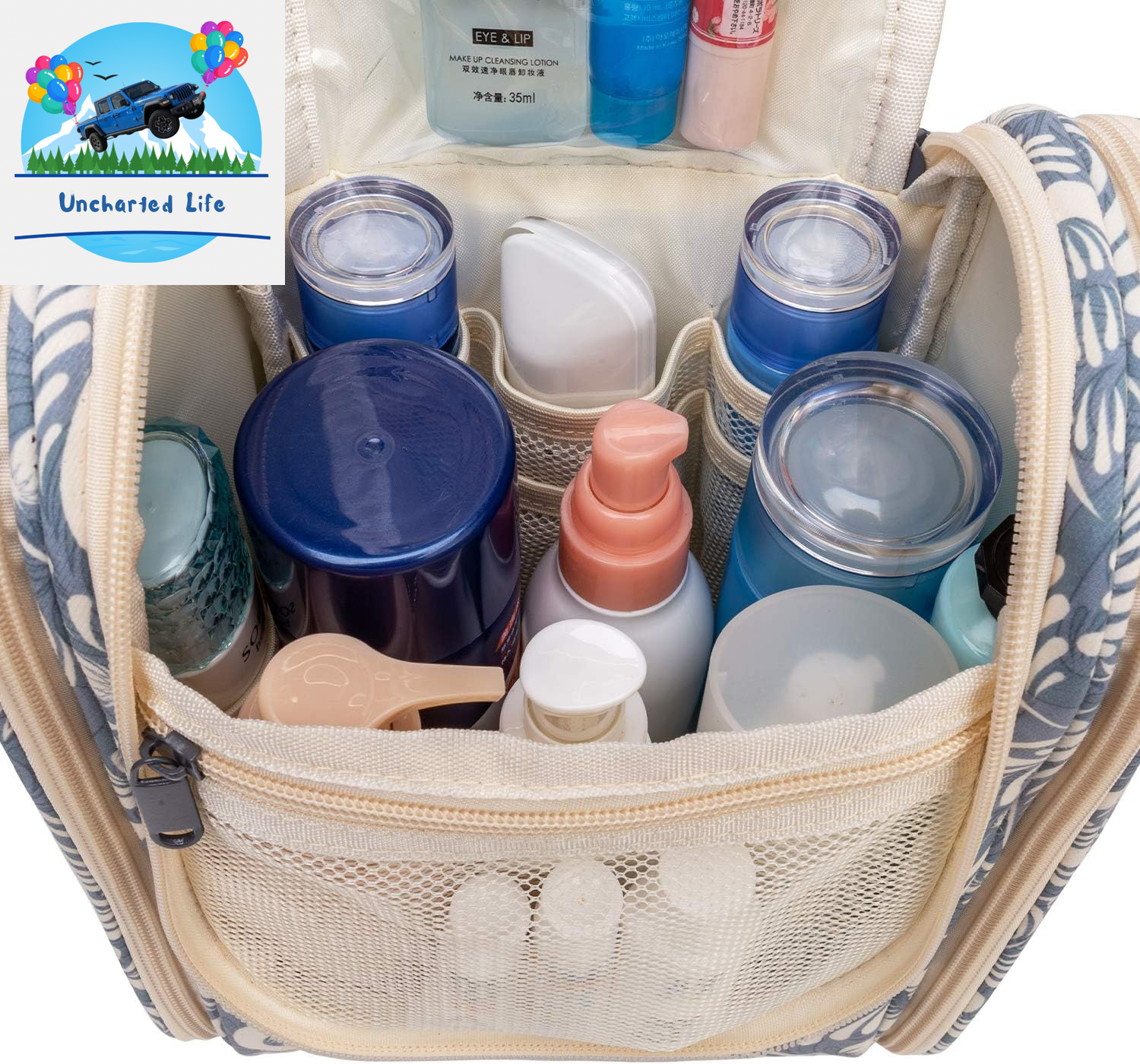 Hanging Toiletry Bag, Travel Makeup Organizer for Essentials