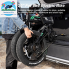 Wooken 20'' Fat Tire Electric Bike: 500W Motor, Foldable, Dual Shock & Long Range