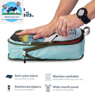 Compression Packing Cubes for Travel - Luggage and Backpack Organizer Packaging Cubes for Clothes