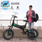 Wooken 20'' Fat Tire Electric Bike: 500W Motor, Foldable, Dual Shock & Long Range